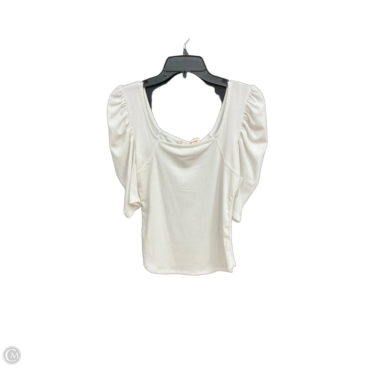Top Short Sleeve By Clothes Mentor In White, Size: S