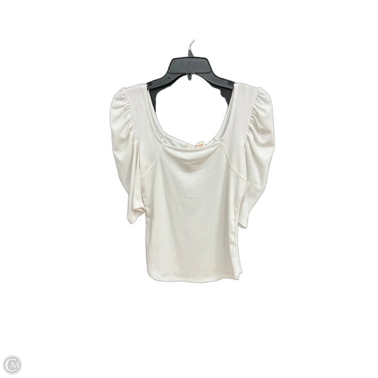 Top Short Sleeve By Clothes Mentor In White, Size: S