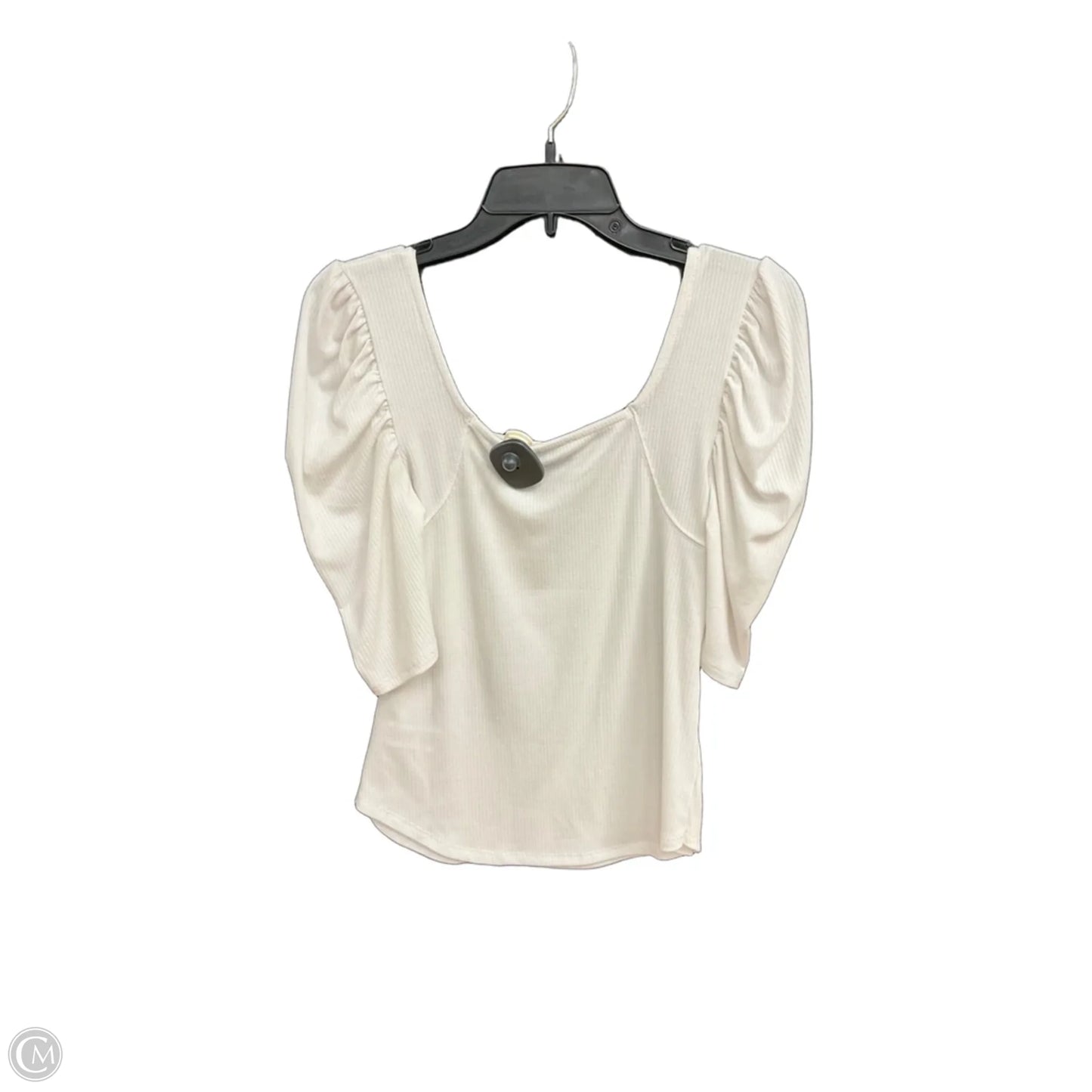 Top Short Sleeve By Clothes Mentor In White, Size: S