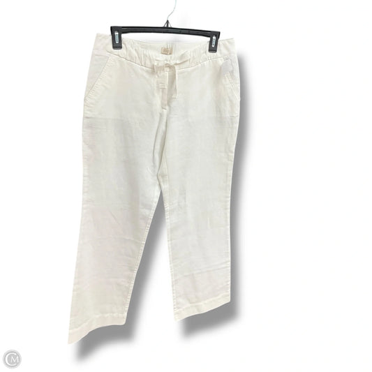 Pants Linen By J. Crew In Ivory, Size: 4