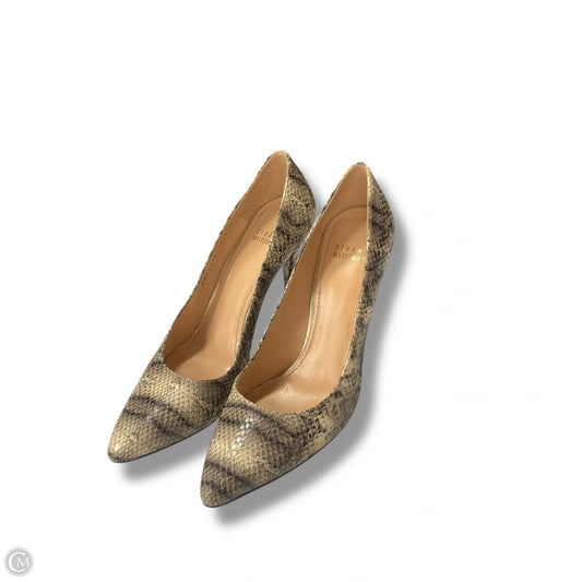 Shoes Designer By Stuart Weitzman In Snakeskin Print, Size: 8.5