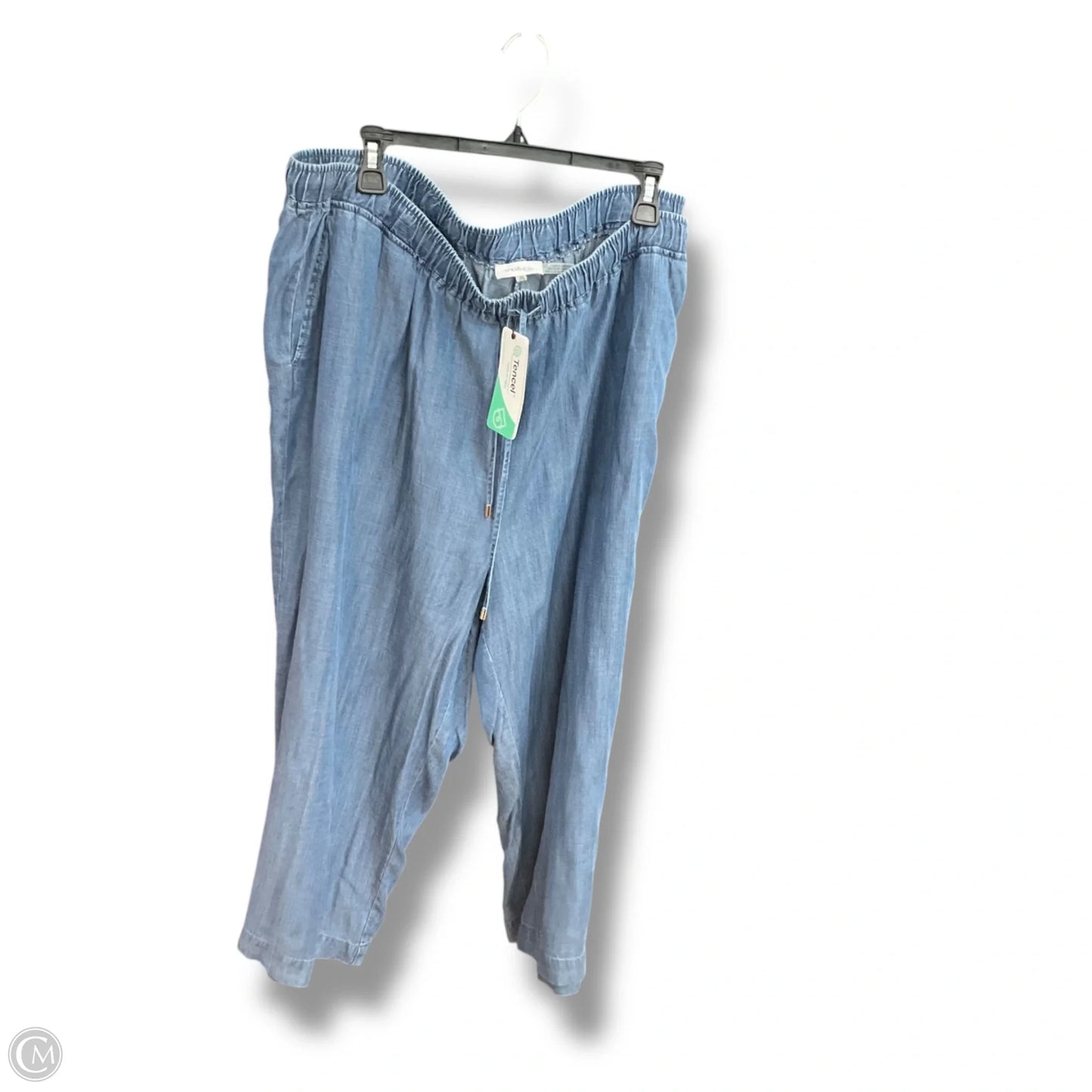 Capris By Calvin Klein In Blue, Size: 2x