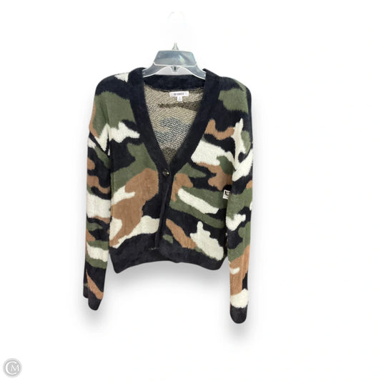 Sweater Cardigan By Bb Dakota In Camouflage Print, Size: S