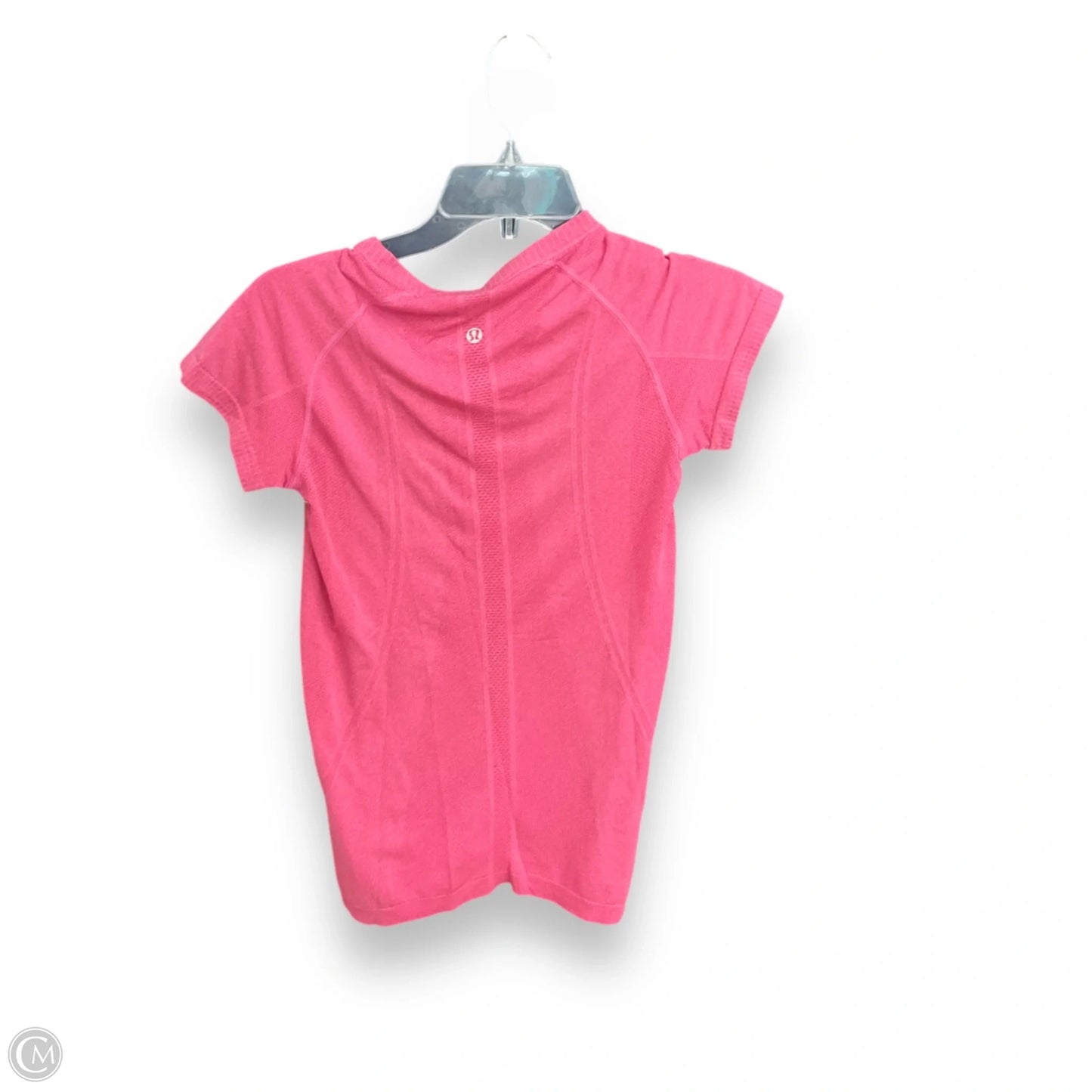 Athletic Top Short Sleeve By Lululemon In Pink, Size: S