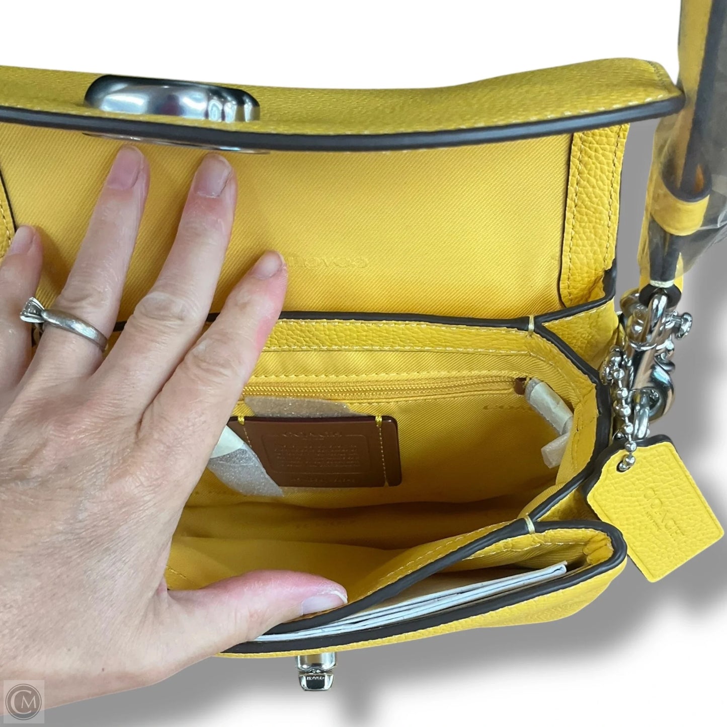 Crossbody Designer By Coach, Size: Medium