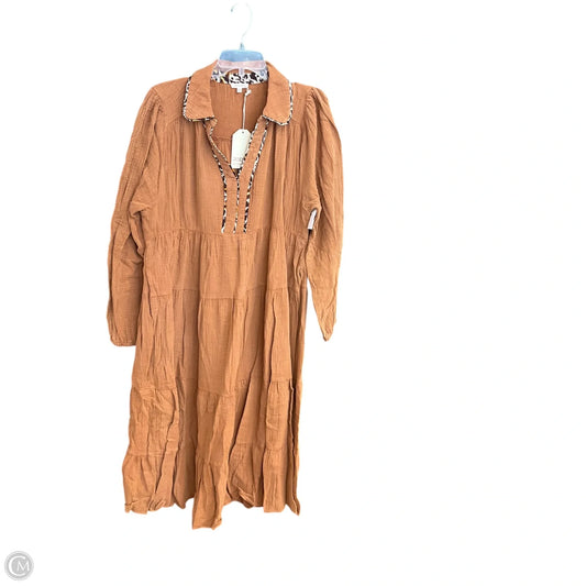 Dress Casual Midi By Jodifl In Orange, Size: L