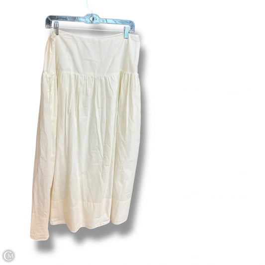 Skirt Maxi By Maeve In Ivory, Size: L