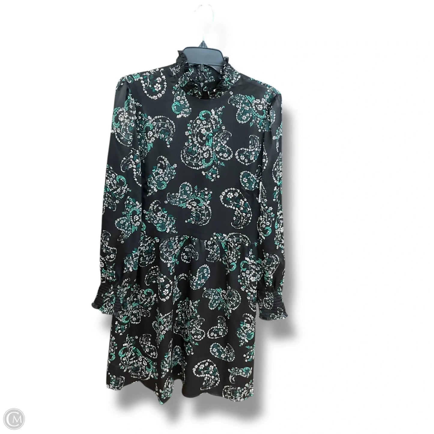 Dress Work By Loft In Black & Green, Size: L