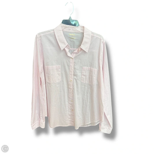 Blouse Designer By Lilly Pulitzer In Pink, Size: Xl