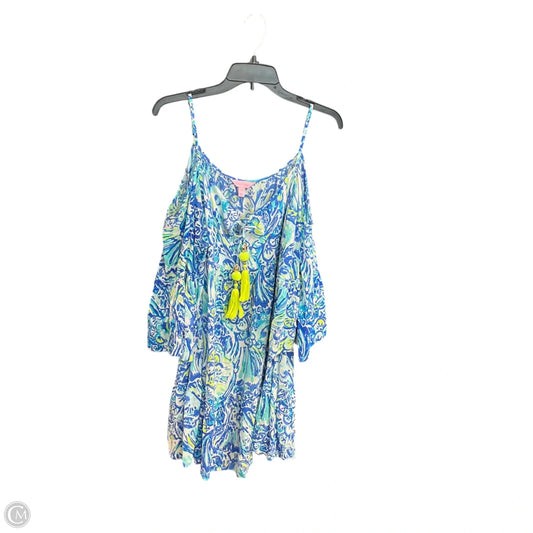 Dress Designer By Lilly Pulitzer In Blue & White, Size: Xl