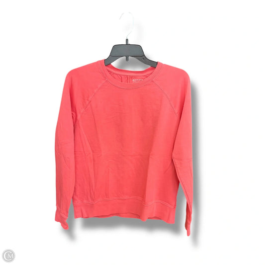 Athletic Top Long Sleeve Crewneck By Athleta In Coral, Size: S
