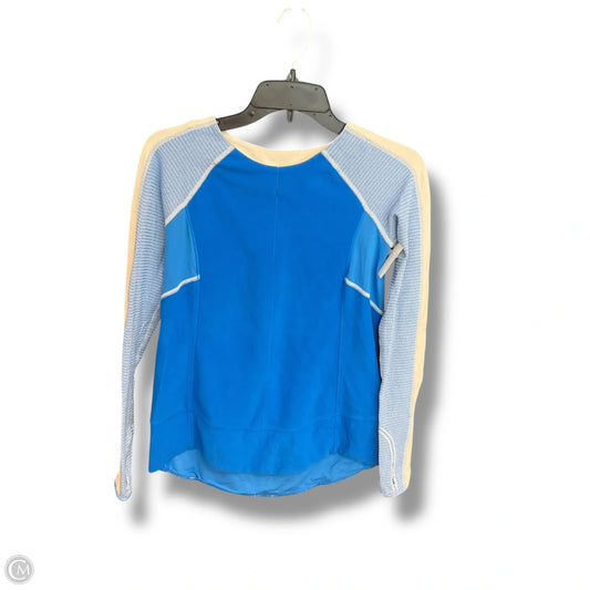 Athletic Top Long Sleeve Crewneck By Lululemon In Blue, Size: S