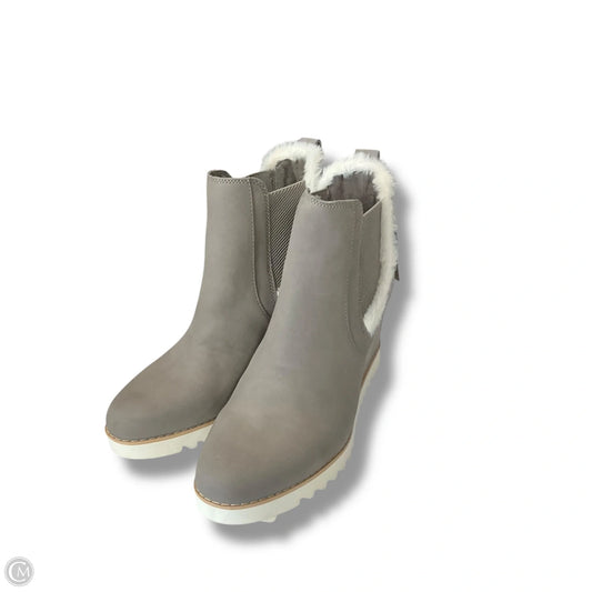 Boots Ankle Heels By Toms In Grey, Size: 10