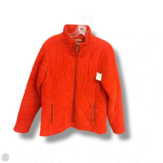 Jacket Puffer & Quilted By Pacific Trail In Orange, Size: M