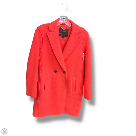 Coat Wool By J. Crew In Coral, Size: 0p