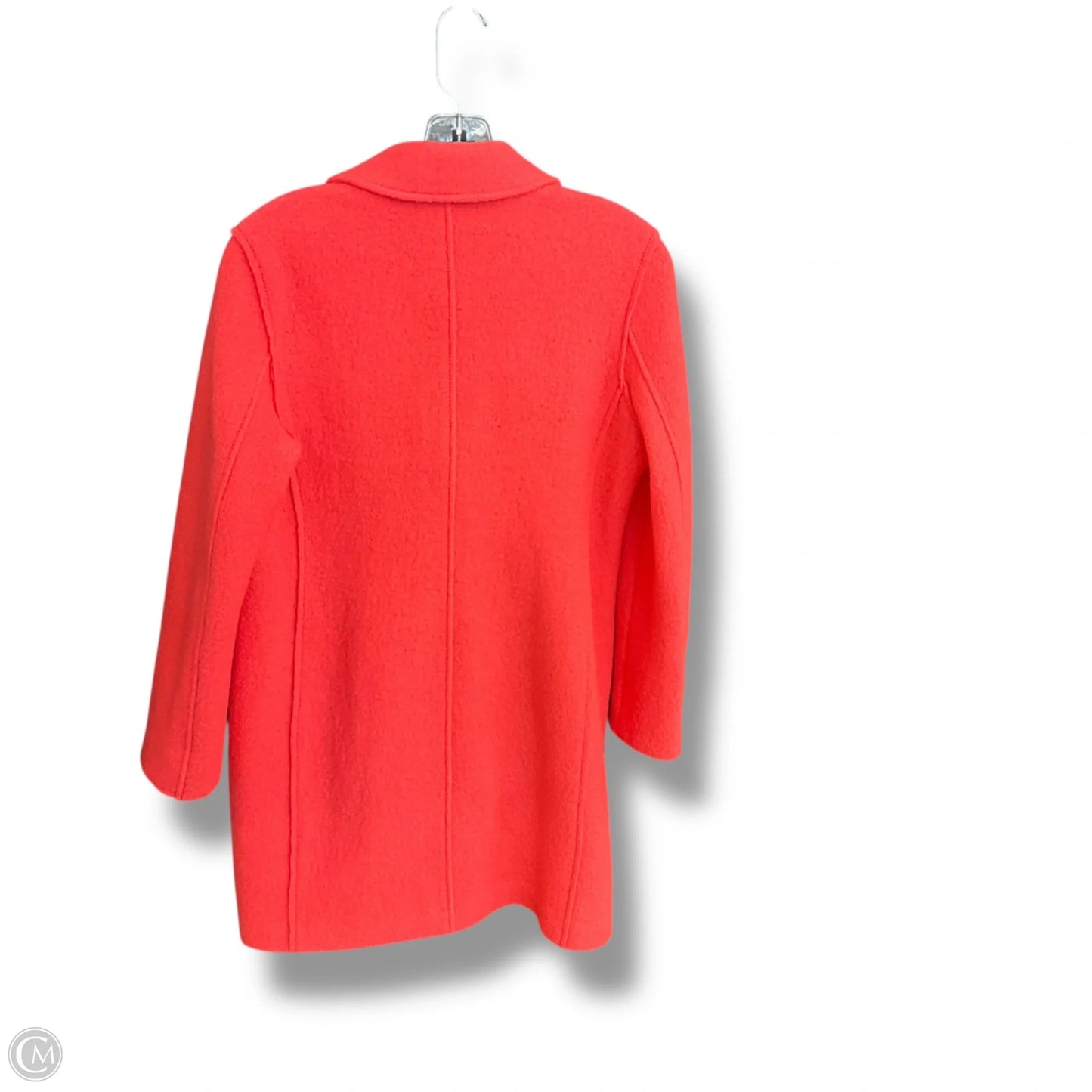 Coat Wool By J. Crew In Coral, Size: 0p