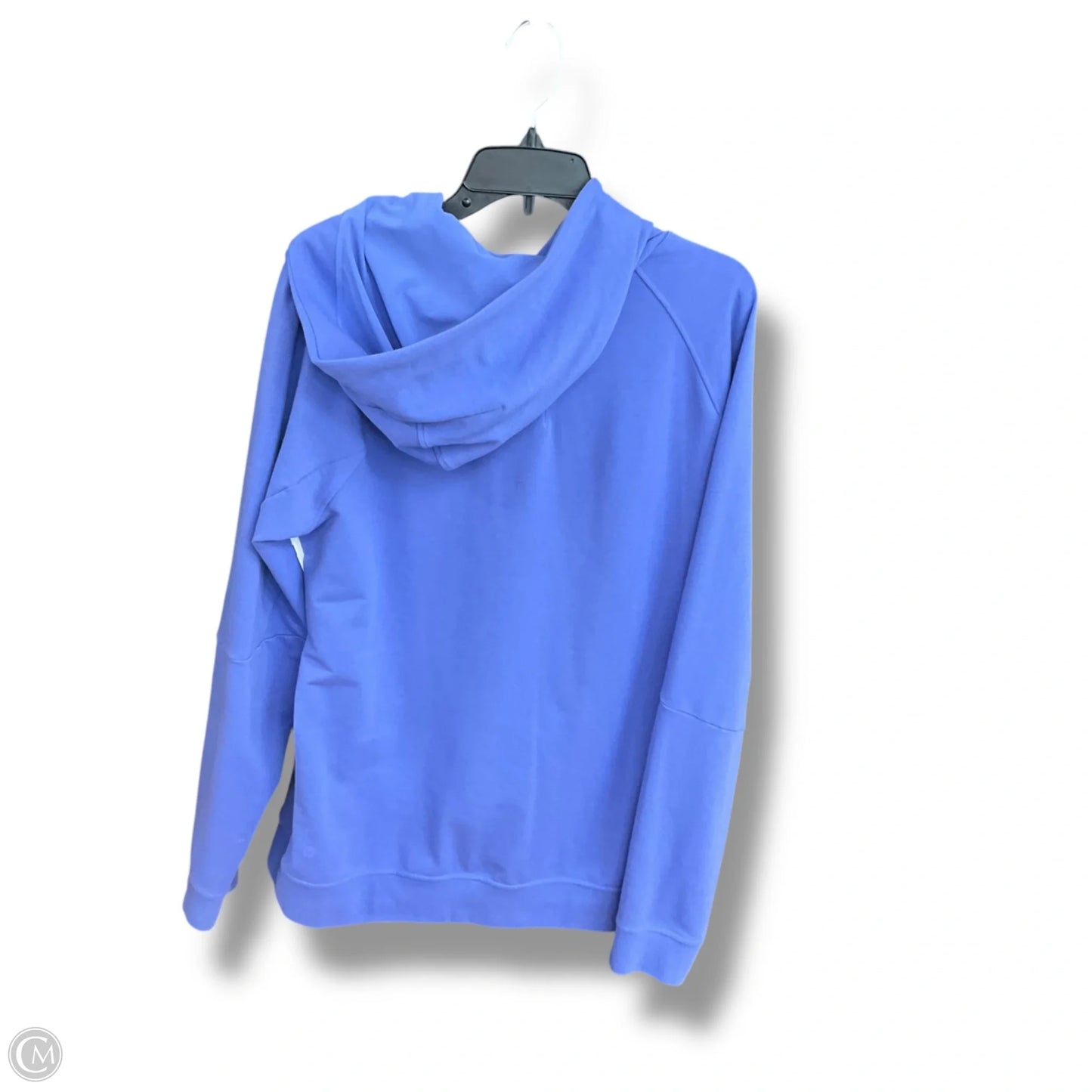 Athletic Top Long Sleeve Hoodie By Lululemon In Blue, Size: L