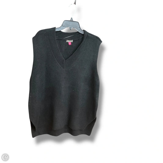Vest Sweater By Vince Camuto In Black, Size: L