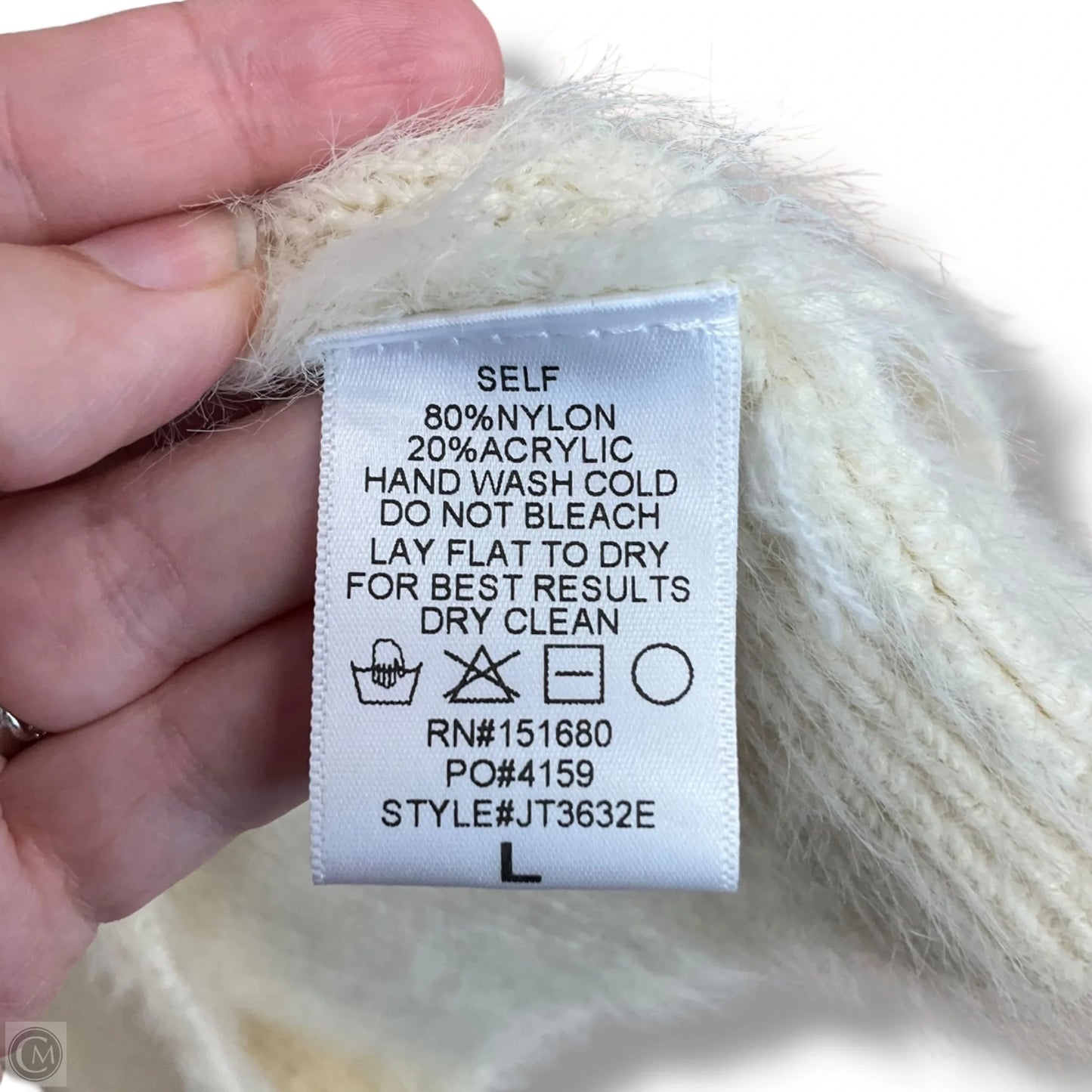 Sweater By Storia In Cream, Size: L