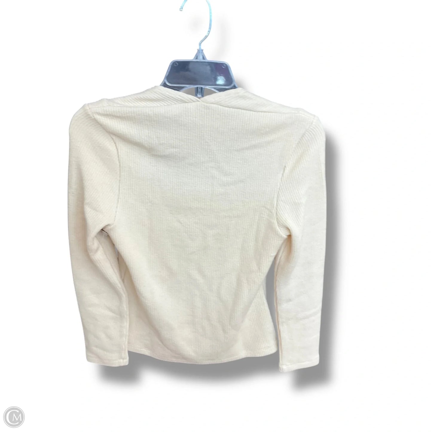 Top Long Sleeve By Anthropologie In Cream, Size: Sp