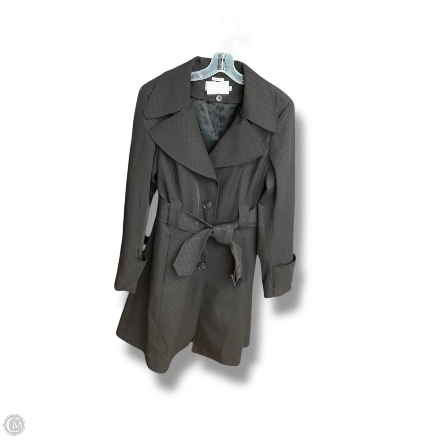 Coat Trench Coat By Hilary Radley In Black, Size: M