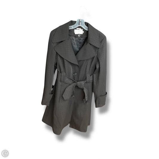 Coat Trench Coat By Hilary Radley In Black, Size: M