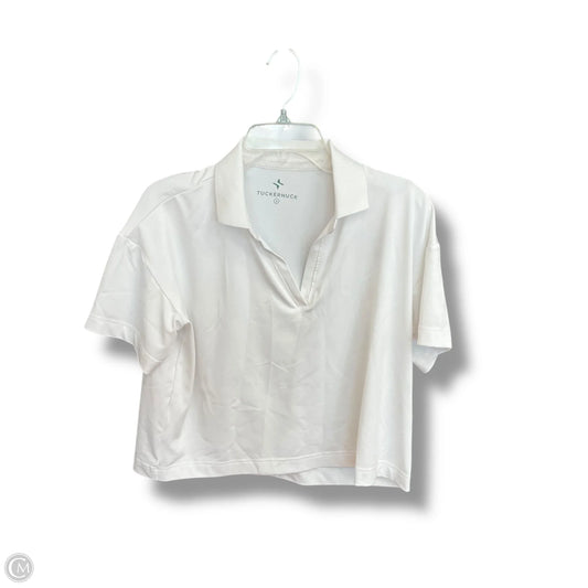 Athletic Top Short Sleeve By Tuckernuck In White, Size: S