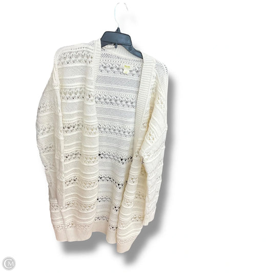 Sweater Cardigan By Maeve In Ivory, Size: L