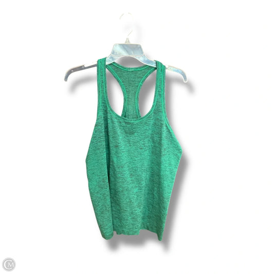 Athletic Tank Top By Lululemon In Green, Size: 12