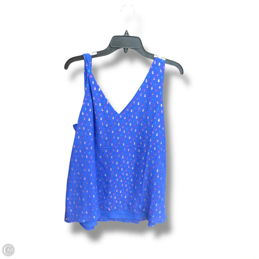 Top Sleeveless By Lilly Pulitzer In Blue, Size: Xl