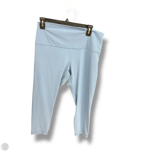 Athletic Capris By Lululemon In Blue, Size: 14