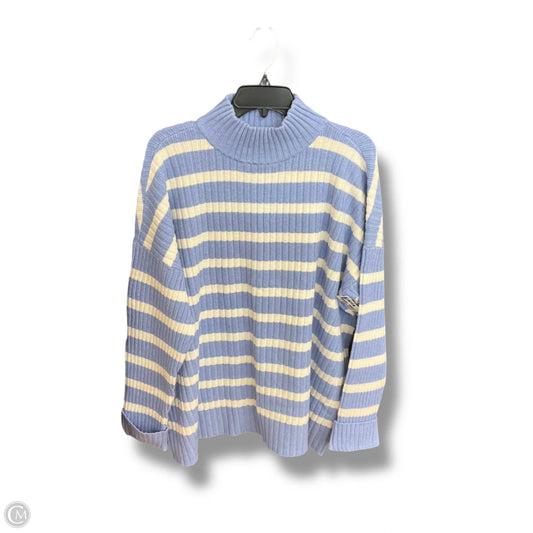Sweater By Loft In Blue & White, Size: Xl