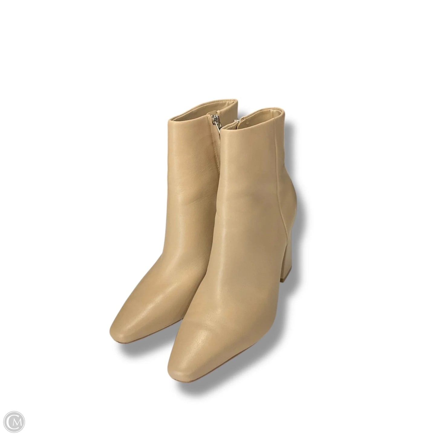 Boots Ankle Heels By Marc Fisher In Beige, Size: 7.5