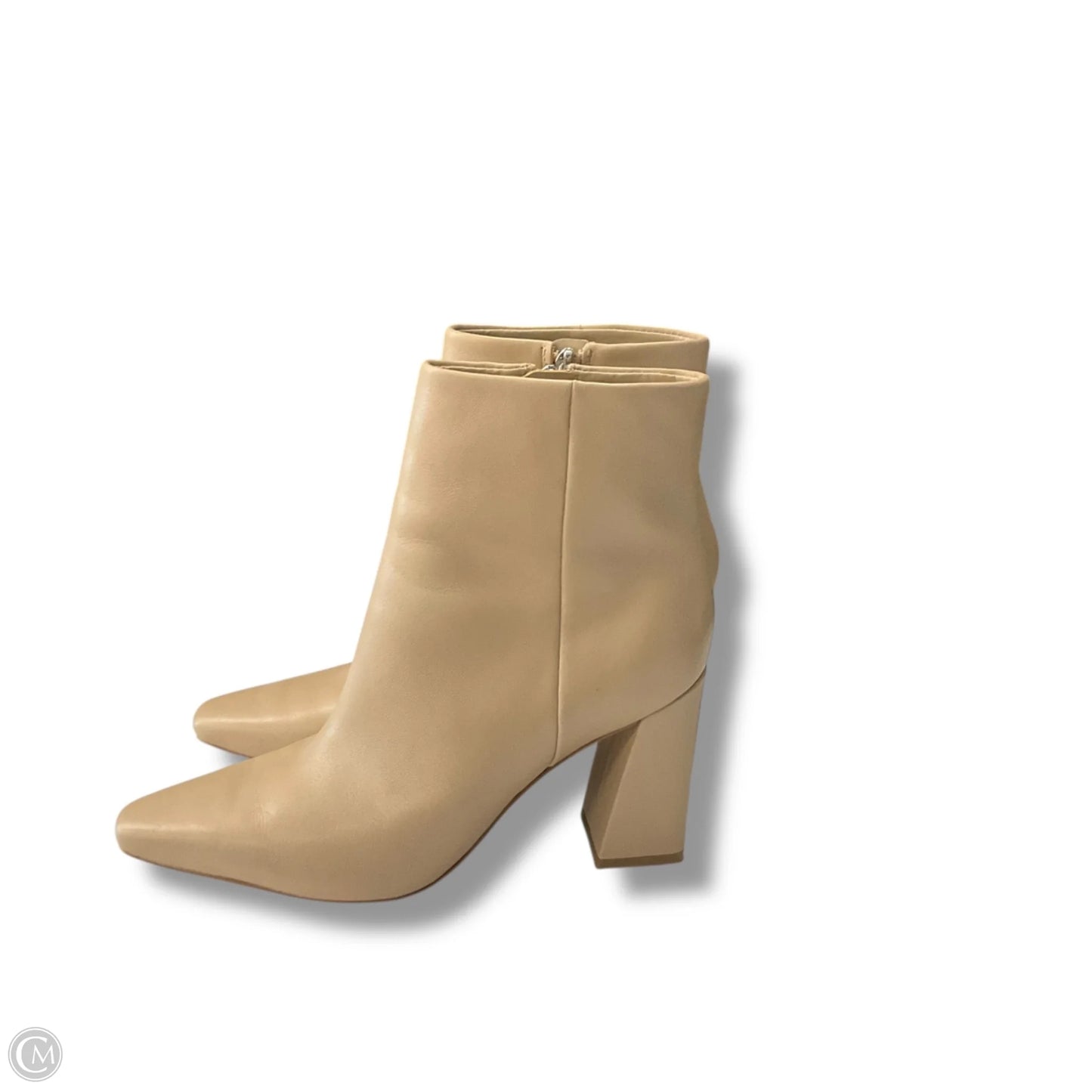 Boots Ankle Heels By Marc Fisher In Beige, Size: 7.5