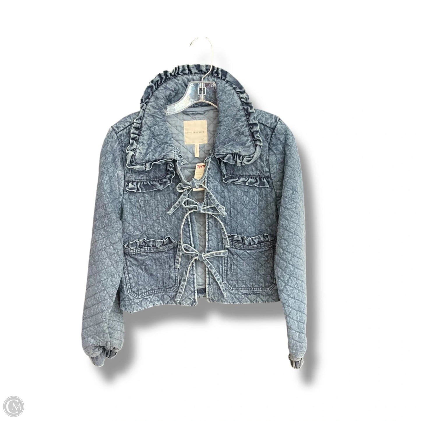 Jacket Denim By Avec Les Filles In Blue, Size: Xs