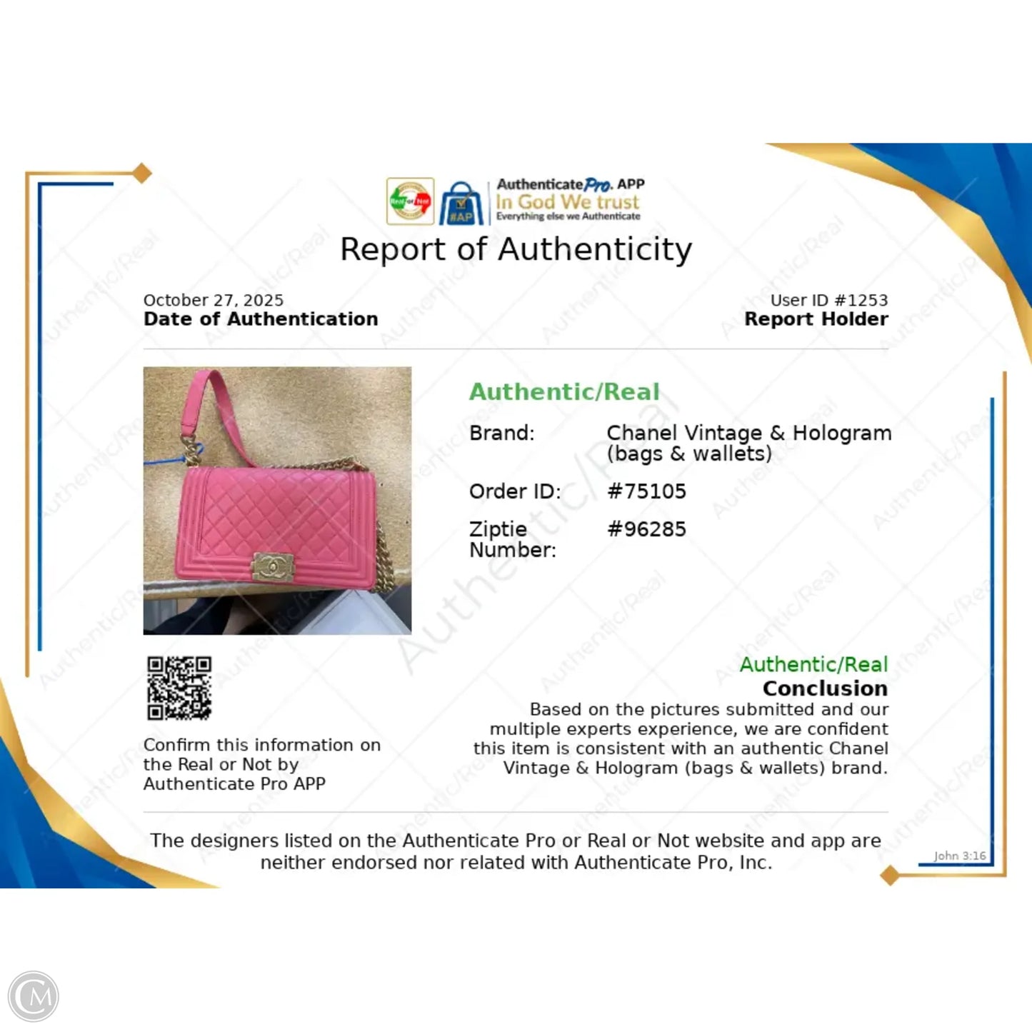 Handbag Luxury Designer By Chanel, Size: Medium