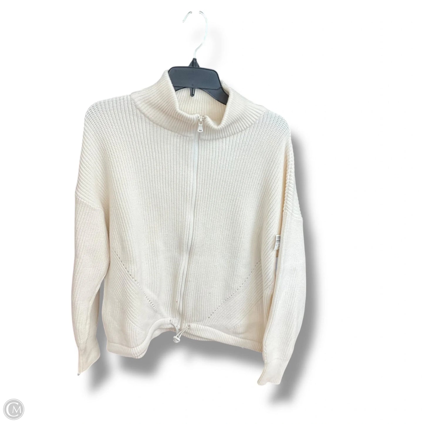 Sweater Cardigan By Lou And Grey In Ivory, Size: L