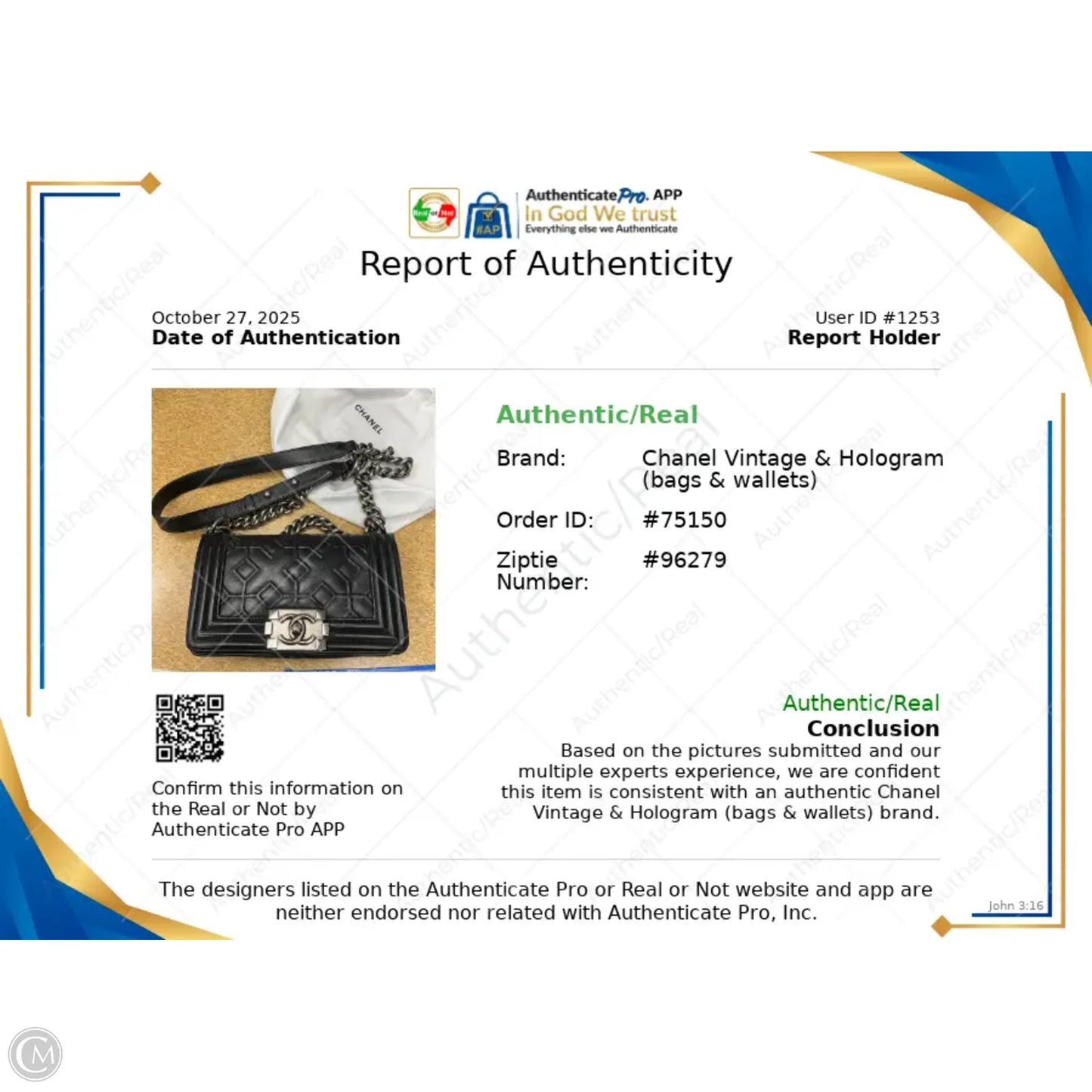 Crossbody Luxury Designer By Chanel, Size: Small