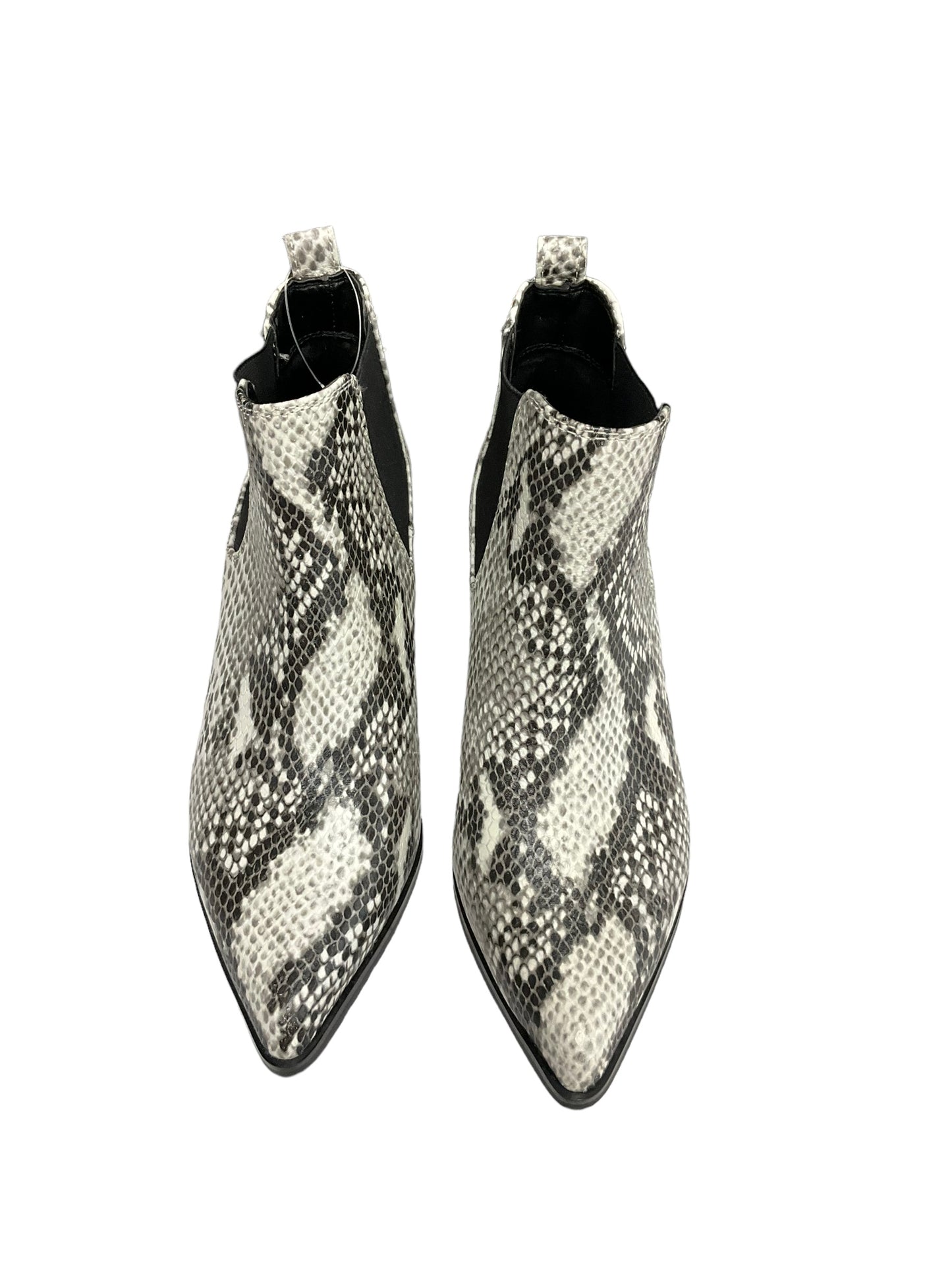 Boots Ankle Heels By Blondo In Snakeskin Print, Size: 6.5