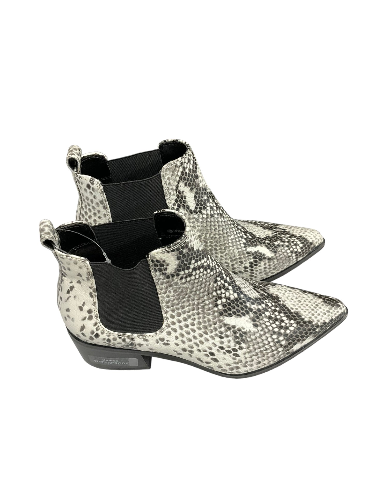 Boots Ankle Heels By Blondo In Snakeskin Print, Size: 6.5