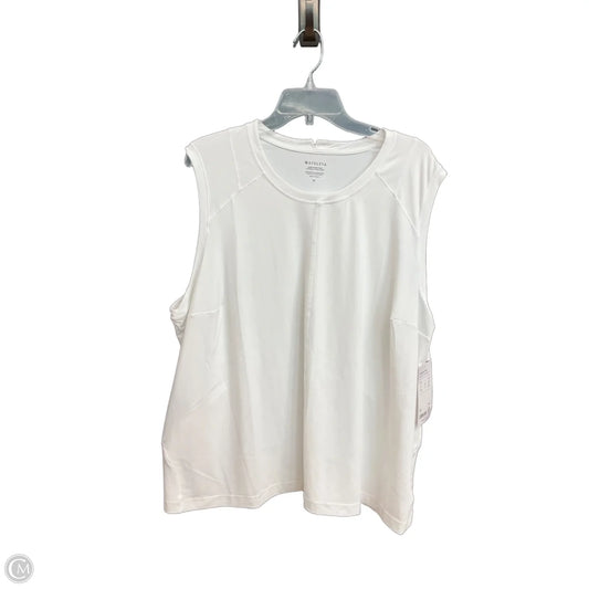 Athletic Tank Top By Athleta In White, Size: 3x