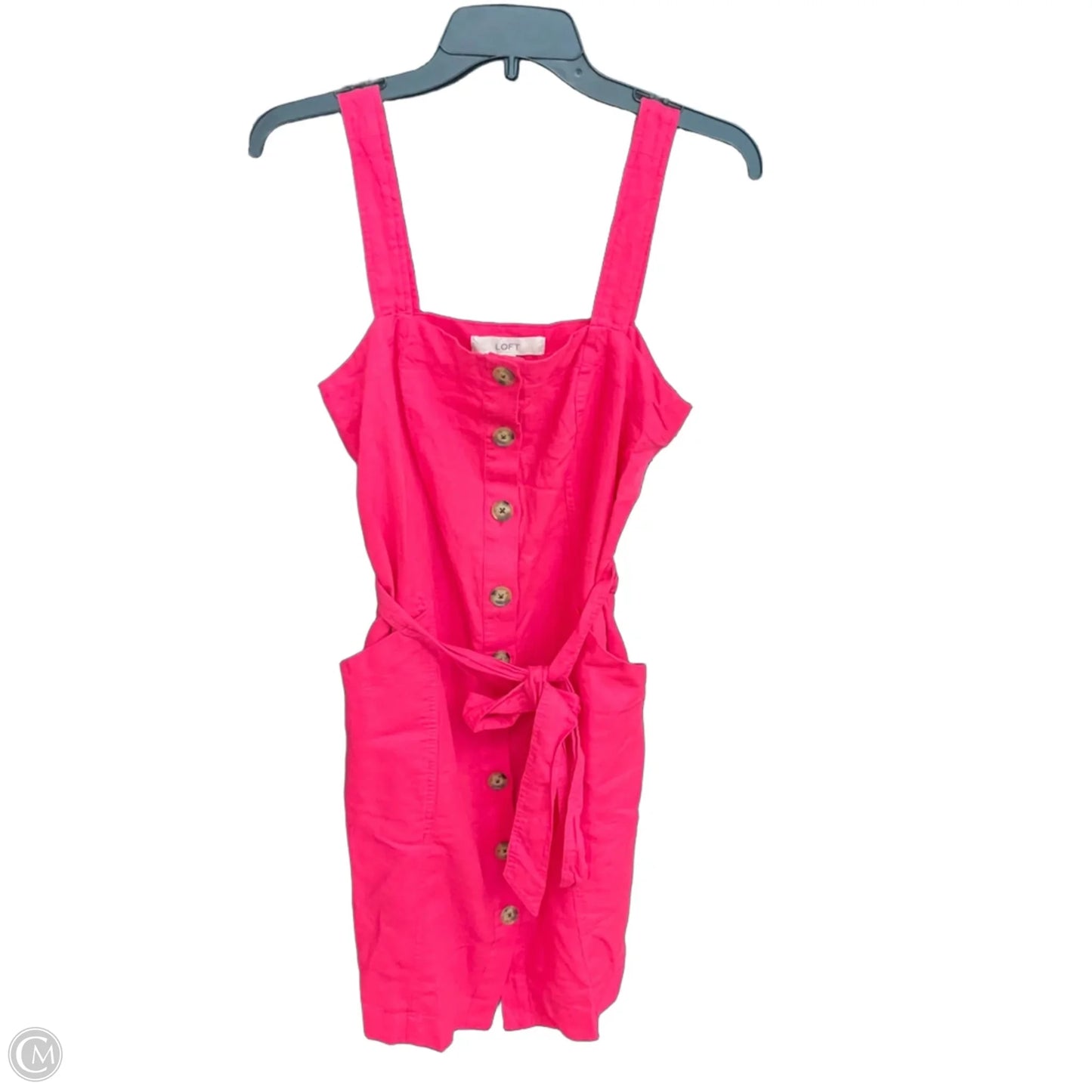 Dress Casual Midi By Loft In Pink, Size: S