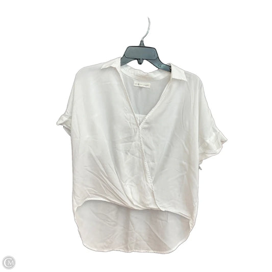 Top Short Sleeve By Lou And Grey In White, Size: S