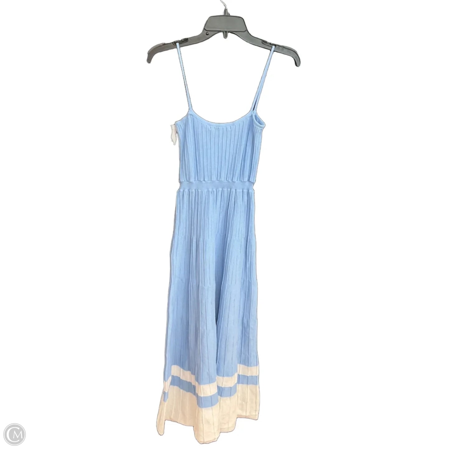 Dress Casual Maxi By Olivaceous In Blue & White, Size: S