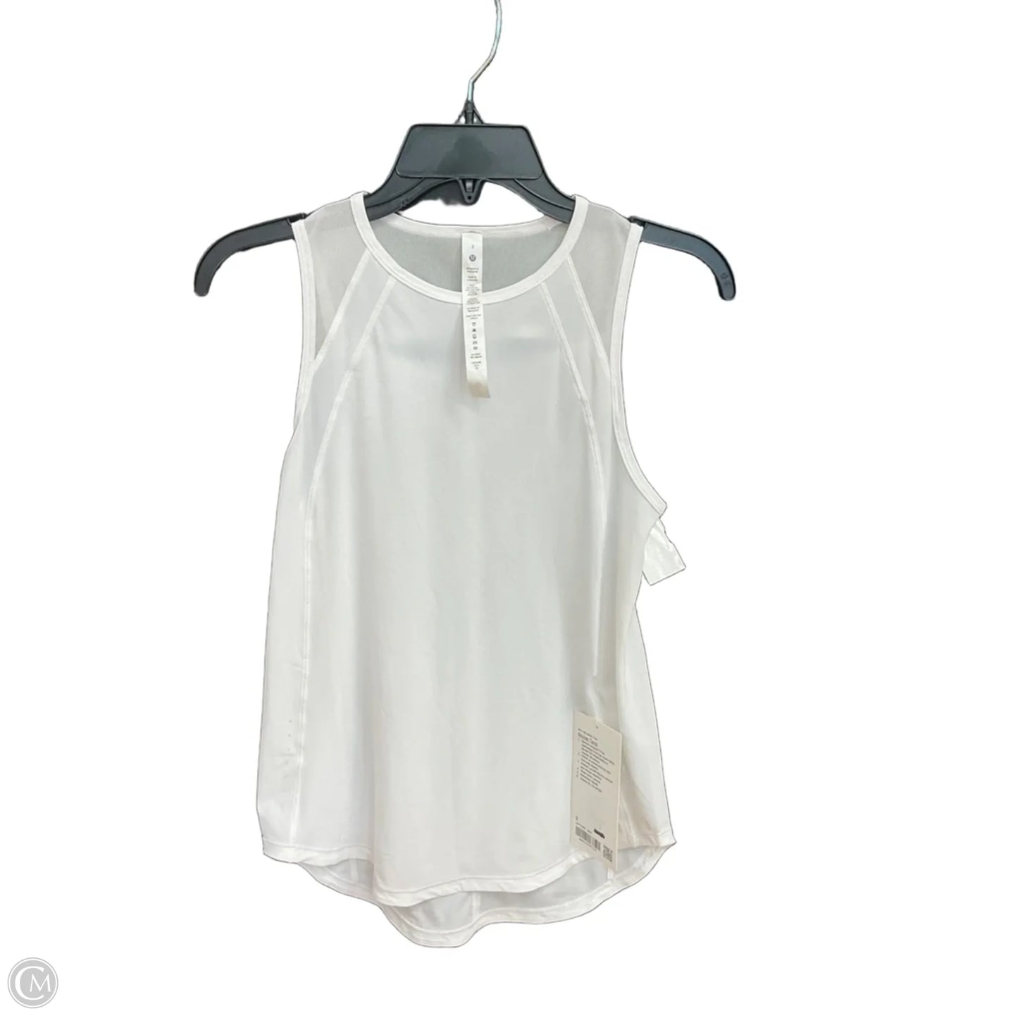 Athletic Tank Top By Lululemon In White, Size: Xs