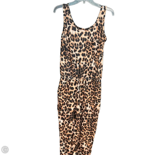 Jumpsuit By Clothes Mentor In Animal Print, Size: L