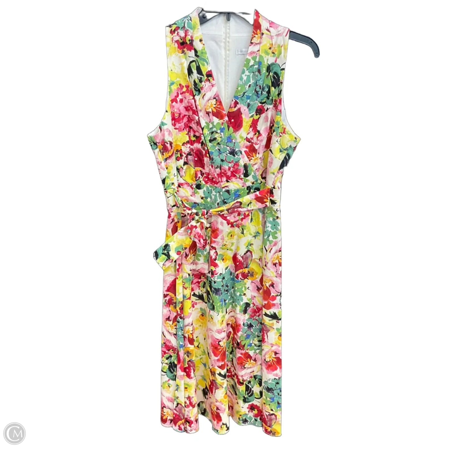 Dress Casual Midi By London Times In Floral Print, Size: M