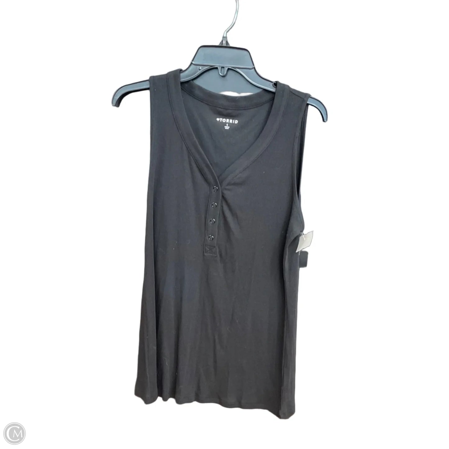 Top Sleeveless By Torrid In Black, Size: 1x
