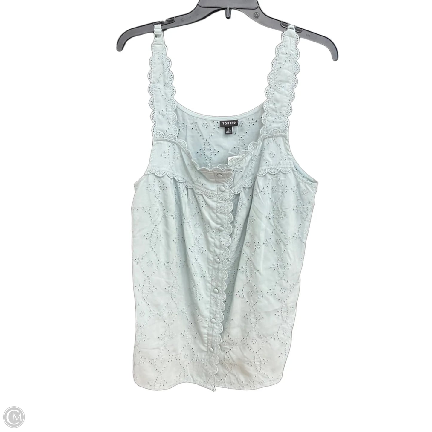 Top Sleeveless By Torrid In Blue, Size: L