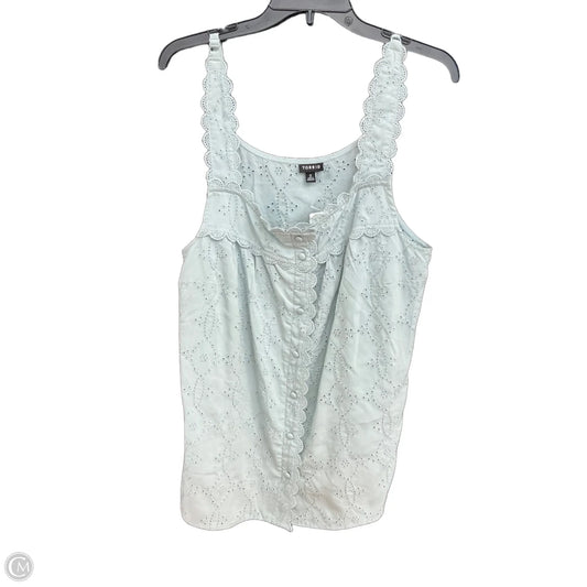 Top Sleeveless By Torrid In Blue, Size: L